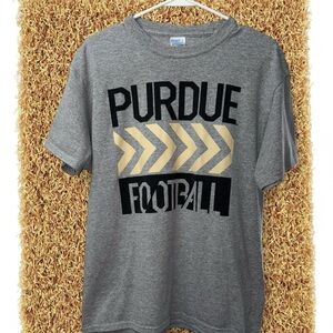 Men’s Sz M Gray Purdue Football T-Shirt